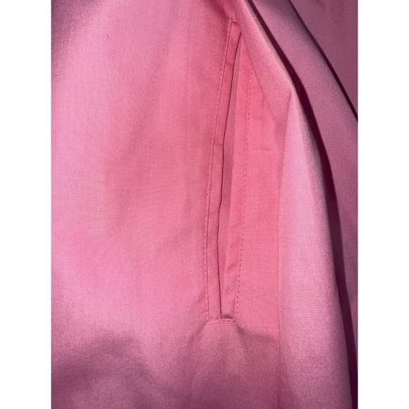 Vintage Pink Trench Coat Women's Aurora International by Miss Abbey Long Sleeve - Picture 9 of 10